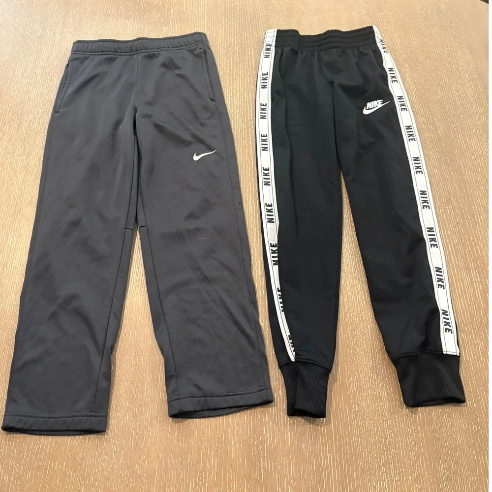 Nike NBA Therma-FIT Youth Medium 3Pc Outfit Set Shirt Joggers Black Athletic EUC
